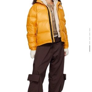 The North Face Womens Vibrant Yellow Puffer Jacket
